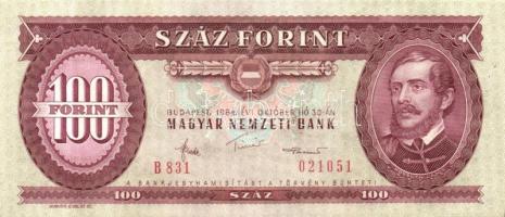 1984. 100Ft (3x) egymásutáni sorszámokkal T:I