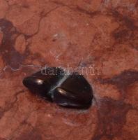 Fischer György (1956-2012): Fürdő nő. Bronz, vörös márvány. j.n. 30x19 x16 cm Lába mozog