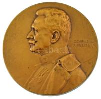 Osztrák-Magyar Monarchia 1915. "Conrad von Hötzendorf / 1914-1915" kétoldalas bronz emlékérem "K.F.A." gyártói jelzéssel. Szign.: A. Hartig (64mm) T:AU / Austro-Hungarian Monarchy 1915. "Conrad von Hötzendorf / 1914-1915" bronze double-sided medallion with "K.F.A." maker's mark. Sign: A. Hartig (64mm) C:AU