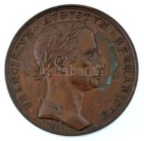 Ausztria 1835. "II. Ferenc német-római császár halálának emlékére" kétoldalas bronz emlékérem (33mm) T:AU patina / Austria 1835. "In commemoration of the death of the Holy Roman Emperor Francis II" double-sided bronze medallion. "FRANCISCVM AVGVSTVM GERMANICVM / PATREM PATRIAE PACIS PER EVROPAM CONSERVATOREM PRINCIPEM INTER OPTIMOS OPTIMVM D. II. MART. MDCCCXXXV DEFVNCTVM AFFLICTA LVGET GERMANIA" (33mm) C:AU patina