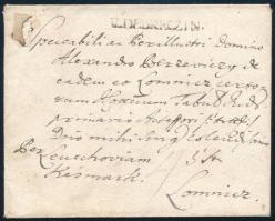 1767 Félportós levél / Unpaid cover V.DEBRECZIN + Lőcse + Késmárk - Lomnicz (Rompes 100 p)