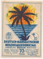 Németország / Weimari Köztársaság / Berlin 1921. 75pf szükségpénz "A német-hanza gyarmati emlék...