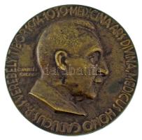 Edvi Illés György (1911-) 1939. Prof. Verebély Tibor 1914-1939 Medicina Ars Divina, Medicus Homo Caducus egyoldalas bronz emlékérem (68mm) T:XF Hungary 1939. Prof. Verebély Tibor 1914-1939 Medicina Ars Divina, Medicus Homo Caducus one-sided bronze commemorative medallion. Sign.: György Edvi Illés (68mm) C:XF HPII 714.