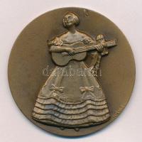 Iván István (1905-1968) 1971. "Az Állami Déryné Színház 20. évfordulójára" bronz emlékérem...