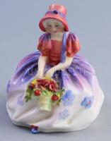 Royal Doulton "Monica". Jelzett, virágon kis pattogzással, m: 10,5 cm