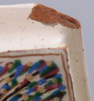 3 darab mázas kerámia könyv alakú feliratos butella, 2 darab Lázi János Hódmezővárhely + Kun Gazda K...