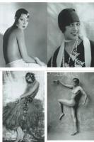 Josephine Baker (1906-1975) francia énekesnő, táncosnő, előadóművész, 4 db modern nagyítás, jelzés nélkül, 15x10 cm