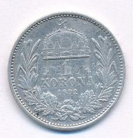 1892KB 1K Ag "Ferenc József" T:F 
Adamo K5