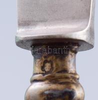 Ezüst (Ag) süteményes kész és villa készlet 6+1 db jelzett dianás, dobozzal