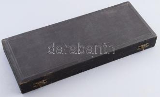 Ezüst (Ag) süteményes kész és villa készlet 6+1 db jelzett dianás, dobozzal