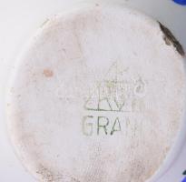 4 db Gránit Máriabesnyő mázas kerámia kiöntő. jelzett, kézzel festett, hibátlan 8 cm