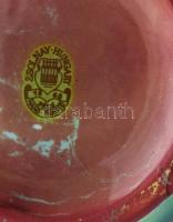 Zsolnay nőalakos eozin mázas váza. Jelzett, hibátlan 25 cm