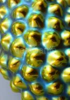 Zsolnay süni figura eozin mázas. Jelzett, hibátlan 9 cm