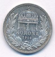 1914KB 1K Ag "Ferenc József" T:AU 
Adamo K5.1