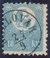 1871 Kőnyomat 10kr V típus "BELLOVÁR" (30.000)