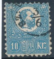 1871 Kőnyomat 10kr közel centrált "SZ: ..." (30.000)