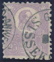 1871 Kőnyomat 25kr sötétlila / dark violet SISSEK (110.000)