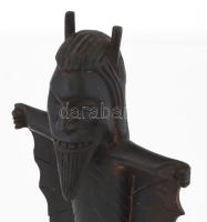 Afrikai ghánai festett fa sárkányember szobor 42 cm