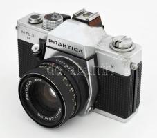 Pentacon Praktica MTL 3 fényképezőgép, Pentacon auto 1,8/50 objektívvel, eredeti tokjában,