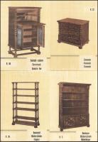 cca 1970 Pécsi Faipari Szövetkezet - Artex bútor katalógus és eredeti fényképek a gyártott bútorokró...