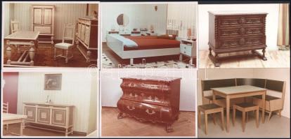 cca 1970 Pécsi Faipari Szövetkezet - Artex bútor katalógus és eredeti fényképek a gyártott bútorokró...