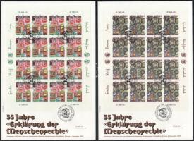 1983 Hundertwasser festmények kisívpár 2 db FDC-n