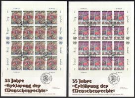 1983 Hundertwasser festmények kisívpár 2 db FDC-n