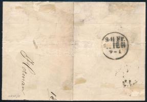 1861 2kr II. narancssárga, levélen (240.000) / 2kr II. orange, on cover "PESTH" - Wien