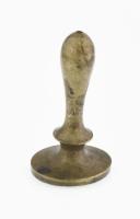 cca XIX. sz. első fele/közepe, "Baranyai Menyhért" névvel ellátott réz pecsétnyomó, h: 4,5...