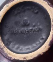 Német kerámia váza irizáló mázzal. Jelzett, hibátlan 17 cm