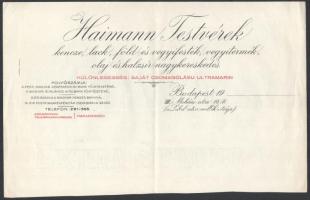 1912 Bp., Első Magyar Papíripar Rt. fejléces üzleti levele a "Szövetkezés" Kiadóhivatala r...