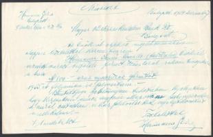 1912 Bp., Első Magyar Papíripar Rt. fejléces üzleti levele a "Szövetkezés" Kiadóhivatala r...