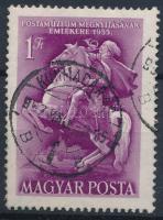 1955 Postamúzeum bélyeg "fehér zászló" a tornyon lemezhibával (5.000)