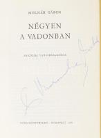 Molnár Gábor: Négyen a vadonban. Brazíliai vadászkalandok. Bp., 1966, Móra. Kiadói kissé kopott félv...