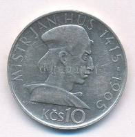 Csehszlovákia 1965. 10K Ag "Husz János" T:AU kis karc Czechoslovakia 1965. 10 Korun Ag "550th Anniversary - Death of Jan Hus" C:AU small scratch Krause KM#58