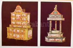 Réthelyi, Elemér: A tatai majolika története. (24 táblával.) Die Gescichte de Majolika Fabrik in Tat...