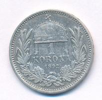 1892KB 1K Ag "Ferenc József" T:VF 
Adamo K5