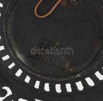 cca 1860, Ruszkabányai vasgyár, Desszertkínáló dísztál. Öntöttvas, jelzett: E.NIFAMA felirat, d: 23 ...