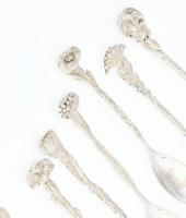 10 darab jelzett holland ezüst (Ag) kiskanál, nettó: 51g