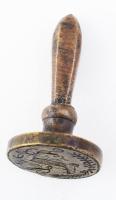 cca 18. sz., Csizmadia mester pecsételő, bronz, m: 5 cm /// Around the 18th century, Csizmadia maste...