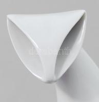 Royal Dux art deco macska, jelzett, hibátlan, m: 16 cm /// Royal Dux art deco cat, marked, flawless,...