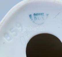 Royal Dux art deco macska, jelzett, hibátlan, m: 16 cm /// Royal Dux art deco cat, marked, flawless,...