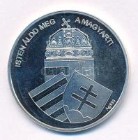 DN "Nemzetünk nagyjai -Szent László király" jelzett Ag emlékérem kapszulában, tanúsítvánny...