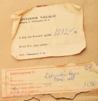 Dobroszláv Lajos (1902-1987): Borús idő. Akvarell, papír, jelezve jobbra lent, üvegezett keretben, h...