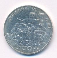Franciaország 1994. 100Fr Ag "Párizs felszabadulása" T:AU,XF
France 1994. 100 Francs Ag &...