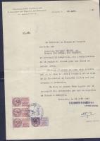 1920-1945 Hris György sportújságíró részére szóló magyar, francia, osztrák igazolások, tudósítói okm...