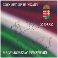 2002. 1Ft-100Ft (7xklf) + 100Ft &quot;Kossuth&quot; forgalmi sor szettben T:BU külső tok viseltes állapotban Adamo FO35