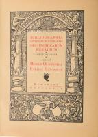 Bibliographia oeconomica ruralis Hungariae (Magyar Mezőgazdasági Könyvészet 1868-1896), IV. kötet. Szerk.: Matolcsi János. Mezőgazdasági Múzeum: Budapest, 1959. Kiadói papírkötésben, jó állapotú. Szélei kissé kopottak.