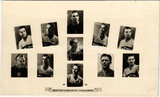 1954 Magyar Labdarúgó Válogatott (a világbajnokság vesztes csapata), Aranycsapat, Puskás, Grosics, Hidegkuti; foci, Képzőművészeti Alap Kiadóvállalat / Hungarian national football team, Golden Team