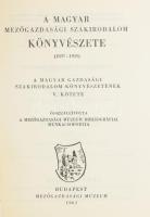 Bibliographia oeconomica ruralis Hungariae (Magyar Mezőgazdasági Könyvészet 1897-1919), V. kötet. Sz...